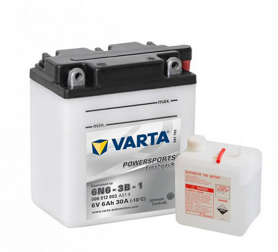Varta Powersports Freshpack 006 012 003 (6 A/h), 30A R+ 6V