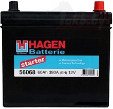 Аккумулятор HAGEN Asia (60 A/h), 390A R+
