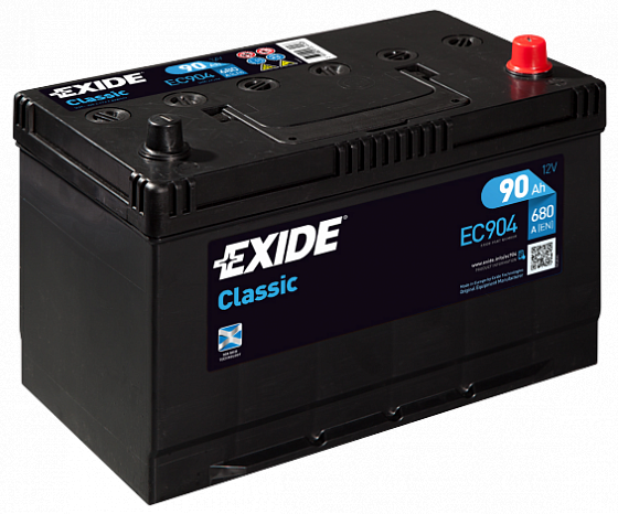 Exide Classic EC904 JIS (90 A/h), 680A R+