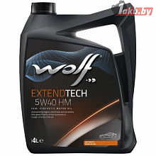 Моторное масло Wolf ExtendTech 5W-40 HM 4л