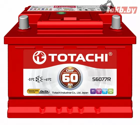 TOTACHI CMF56077R (60Ah), 480A L+