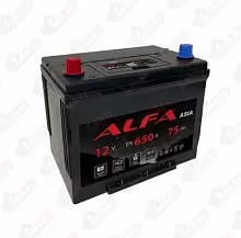 Аккумулятор ALFA Asia (75 A/h), 650A L+