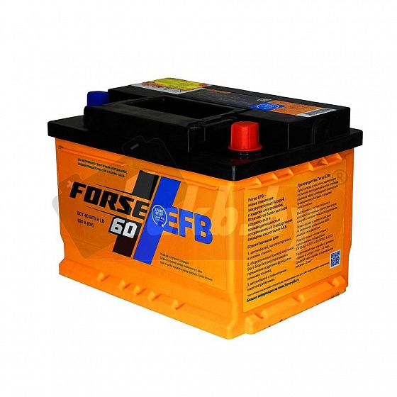 FORSE EFB (60 A/h), 620A R+ низ.