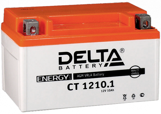 Delta CT 1210.1 (YTZ10S) (10 A/h), 190A L+