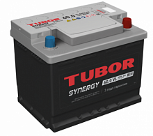 Аккумулятор TUBOR SYNERGY (60 A/h), 600A R+ низ.