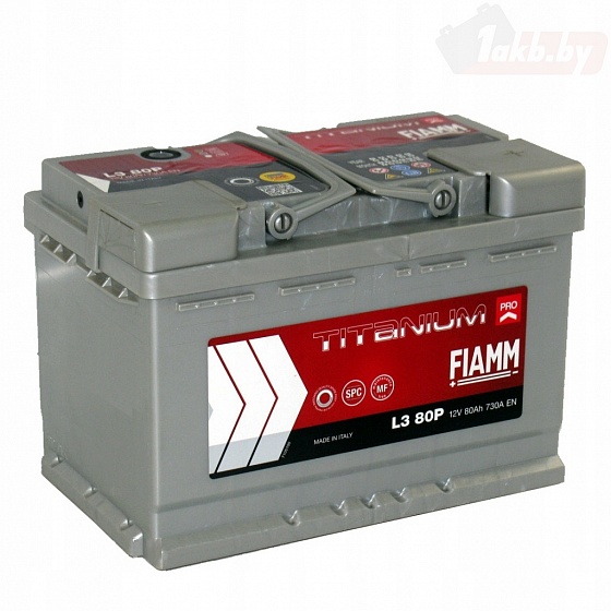 Fiamm Titanium Pro 7905157 (80 А/ч), 730A R+