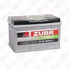 Аккумулятор ZUBR PREMIUM (85 A/h), 800A R+ низ.