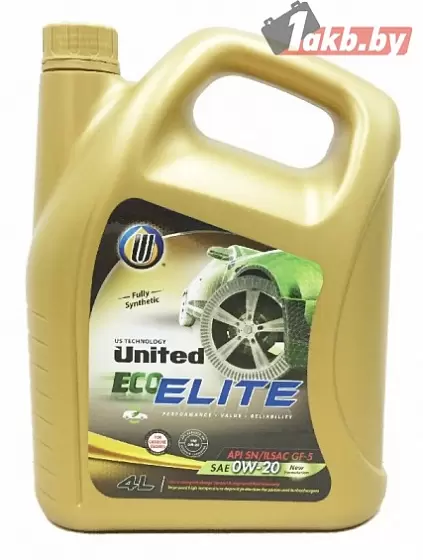 United Oil Eco-Elite 0W-20 4л