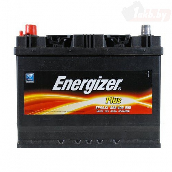 Energizer plus Asia (68 A/h), 550А R+