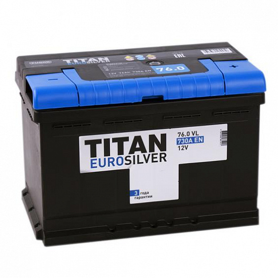 Titan Euro (76 A/h, 730A) R+
