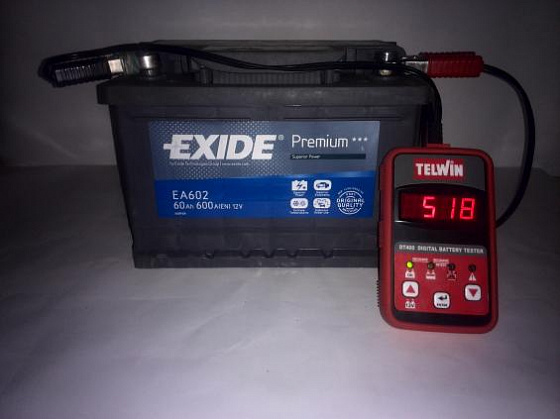 Аккумулятор Б/У Exide EA602 (60 A/h), 518A R+