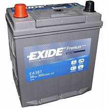Аккумулятор Exide Premium EA387 (38 A/h), 300A L+
