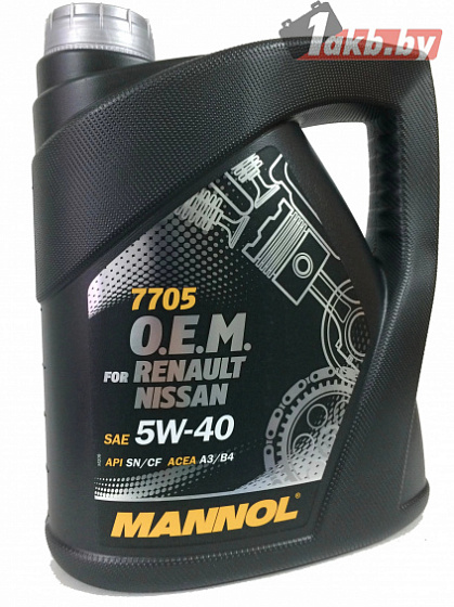 Mannol O.E.M. for Renault Nissan 5W-40 4л