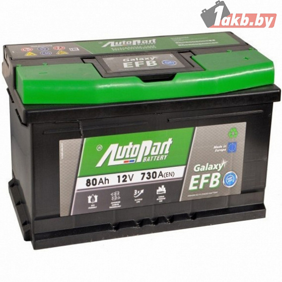 Autopart Galaxy EFB (80 A/h), 730A R+