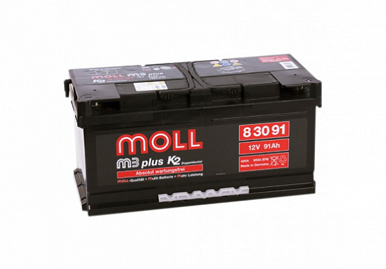 MOLL M3+ (91 A/h), 800А R+