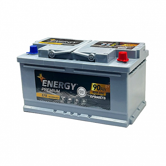 Energy Premium EFB (90 A/h), 820A R+ низ.