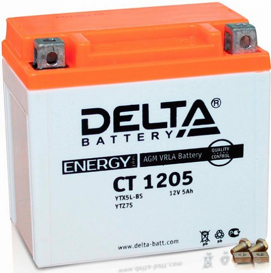 Delta CT 1205 (YTX5L-BS, YTZ7S), 5 A/h R+