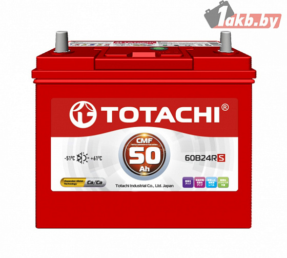 TOTACHI 60B24 R (50Ah), 430A L+