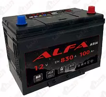 Аккумулятор ALFA Asia (100 A/h), 830A R+