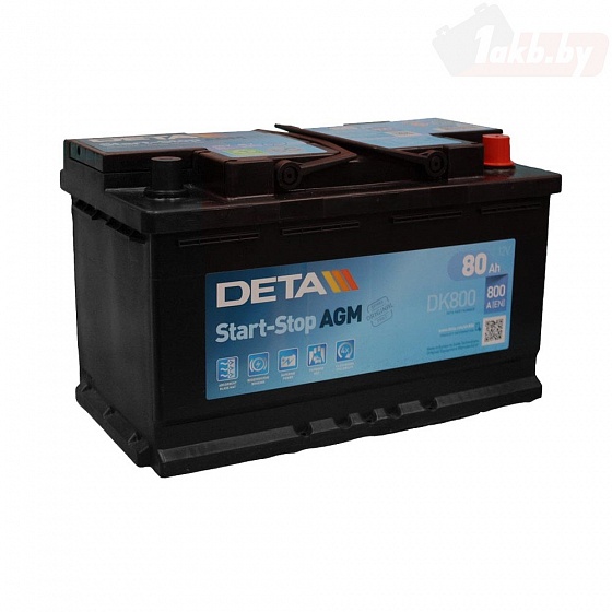 Deta Start-Stop EFB DL800 (80 A/h), 720A R+