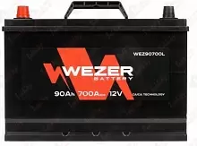 Аккумулятор WEZER (90 A/h), 700A L+ JIS