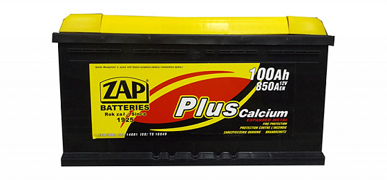 Zap plus 600 38 (100 A/h), 850A R+