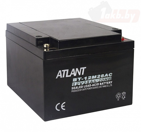 Аккумулятор для ИБП Atlant 12V (28 A/h)