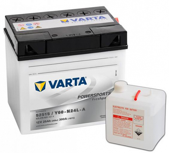 Varta Powersports Freshpack 525 015 022 (25 A/h), 300A R+