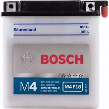 Аккумулятор Bosch M4 F18 505 012 003 (5 A/h), 60A R+ YB5L-B