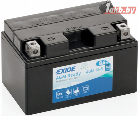 Exide AGM12-8 (8,6 A/h), 145A L+