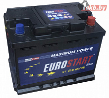 Аккумулятор Eurostart Blue (60 A/h), 480А R+