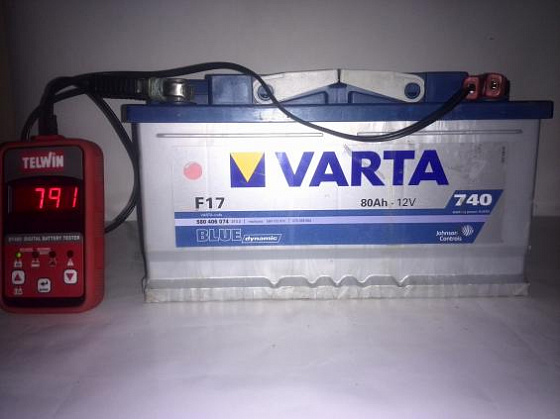 Б/У аккумулятор Varta F17 (80 A/h), 791A 580 406 074