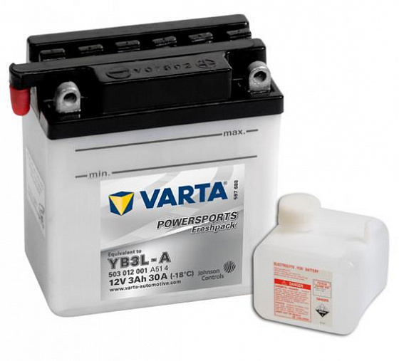 Varta Powersports Freshpack 503 012 001 (3 A/h), 30A R+