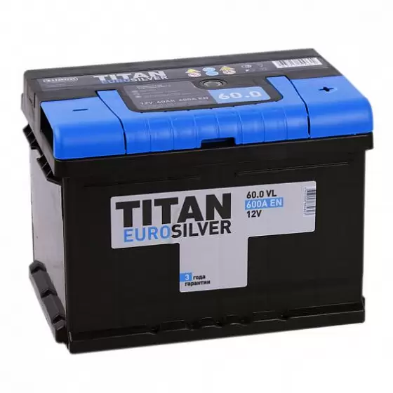 Titan Euro (60 A/h, 600A)R+