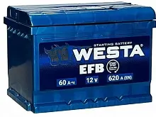 Аккумулятор Westa Premium EFB (60 A/h) 620A R+ низ.