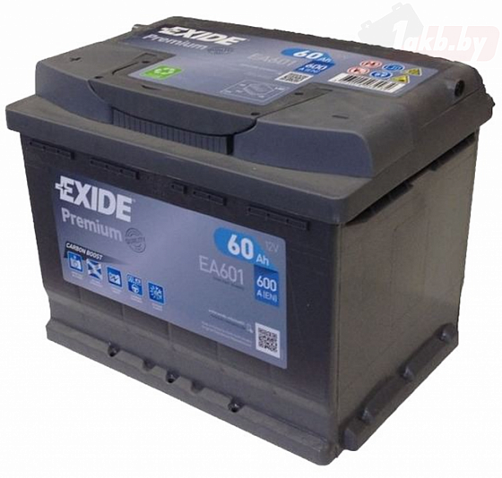 Exide Premium EA601 (60 A/h), 600A L+