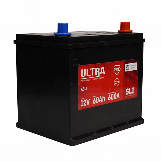 ULTRA PRO Asia (60 A/h), 600A R+ (с бортом)