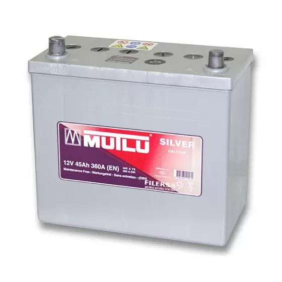 Mutlu Silver Calcium Asia (45 A/h), 390A R+ SD-45A