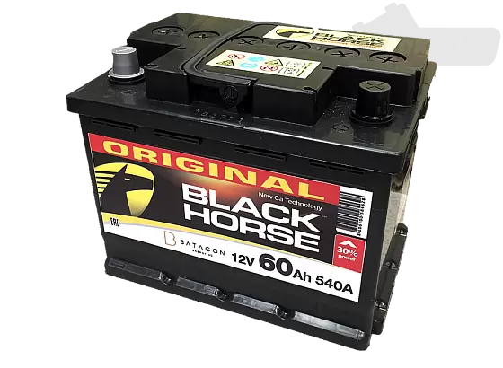BLACK HORSE (60 A/h), 520A L+