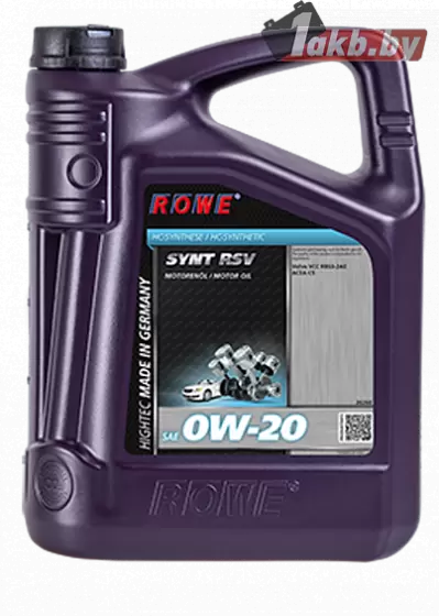 ROWE Hightec Synt RSV SAE 0W-20 5л