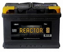 Аккумулятор АКОМ Reactor 6CT-75 Евро (75 A/h), 820A R+