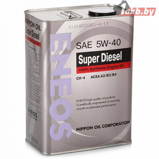 Eneos DIESEL SYNTHETIC 5w40 4л