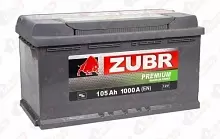 Аккумулятор Zubr Premium (105 A/h), 1000А