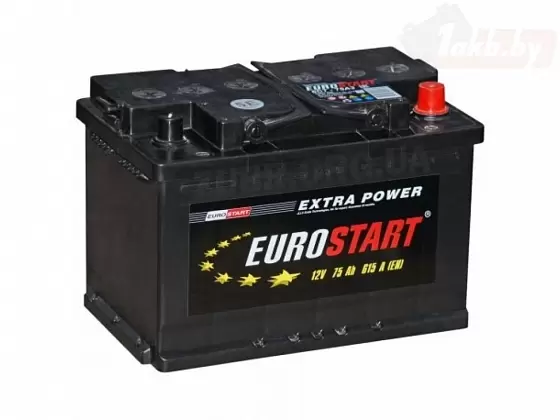 Аккумулятор Eurostart Extra Power Asia (75 A/h), 615А R+