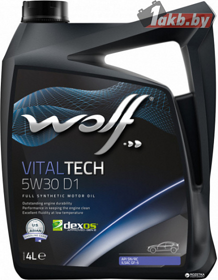 Wolf VitalTech 5W-30 D1 4л