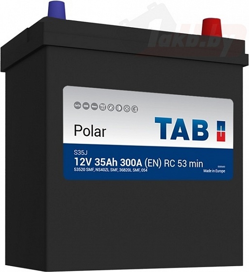 Tab Polar S Asia (35 A/h), 300A R+ с бортом