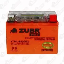 Аккумулятор ZUBR YTX4L-BS (iGEL) (4 A/h), 50A R+