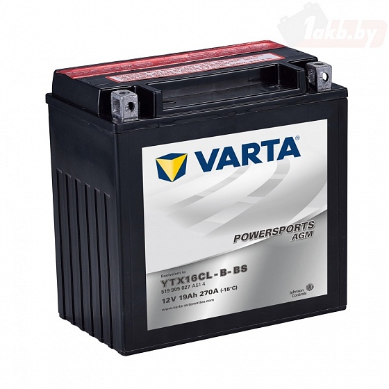 Varta Powersports AGM High Performance 519 905 027 (19 A/h), 270A R+