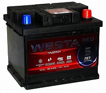 Аккумулятор WESTA RED (50 А/h), 460A R+ низ.