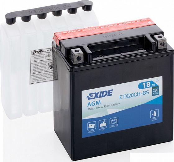 Exide ETX20CH-BS (18 A/h), 230A L+